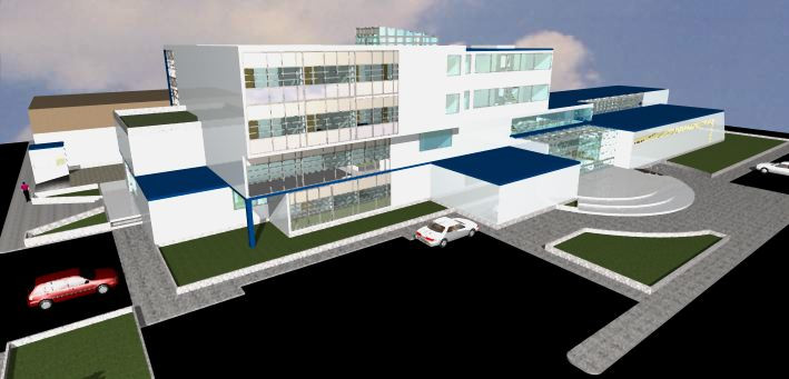 دانلود پروژه آماده طرح سه بعدی اتوکد ساختمان و مجتمع بیمارستان 2