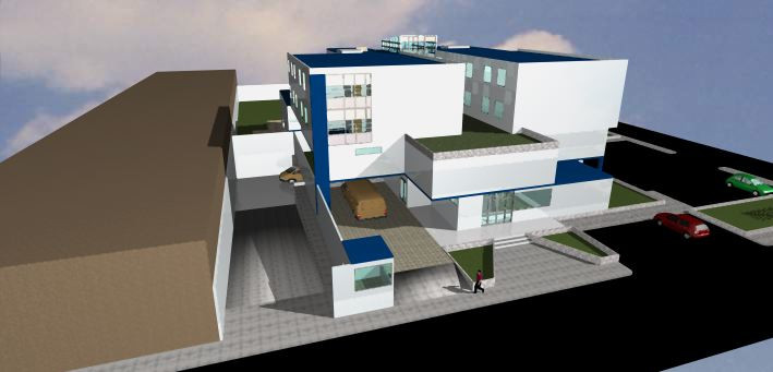 دانلود پروژه آماده طرح سه بعدی اتوکد ساختمان و مجتمع بیمارستان 3