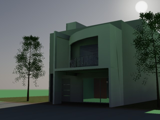 دانلود پروژه آماده اتوکد طرح سه بعدی خانه ویلایی 2