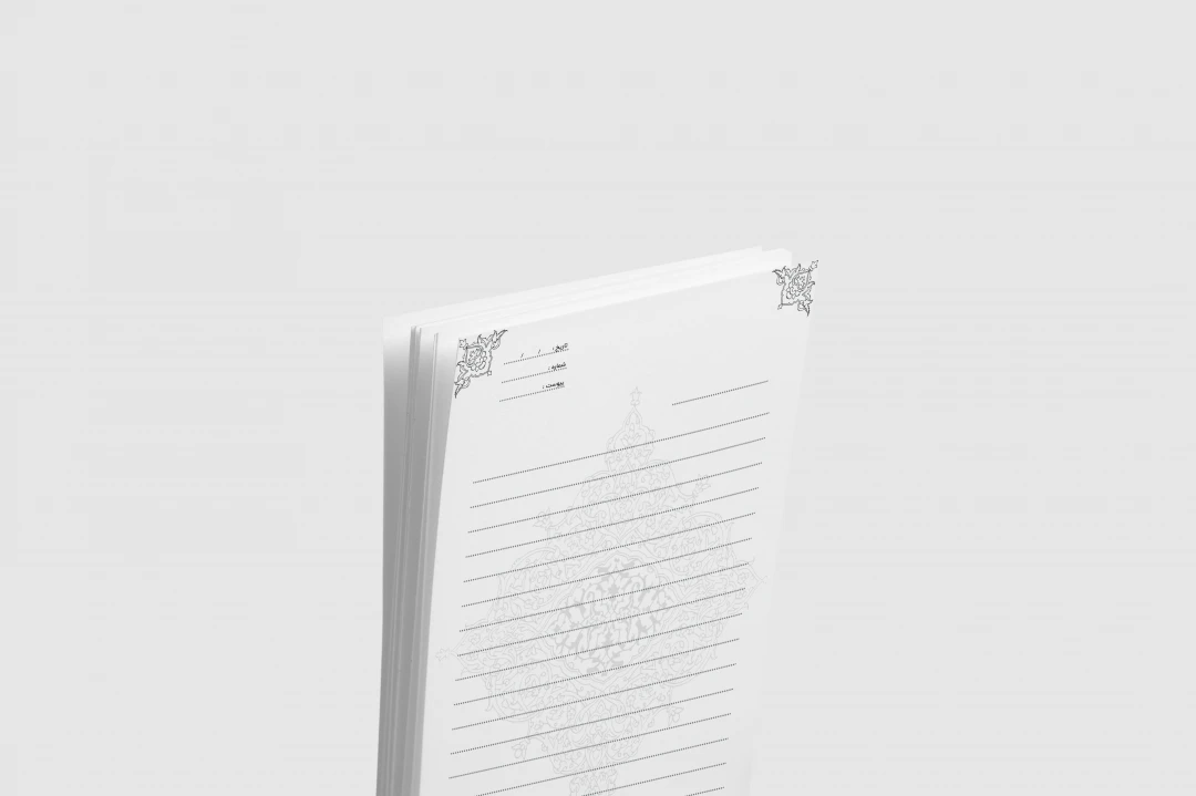 سربرگ مشکی سفید کد 8476 8