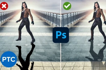 آموزش کامل ایجاد سایه در فتوشاپ | مرحله به مرحله به صورت تصویری