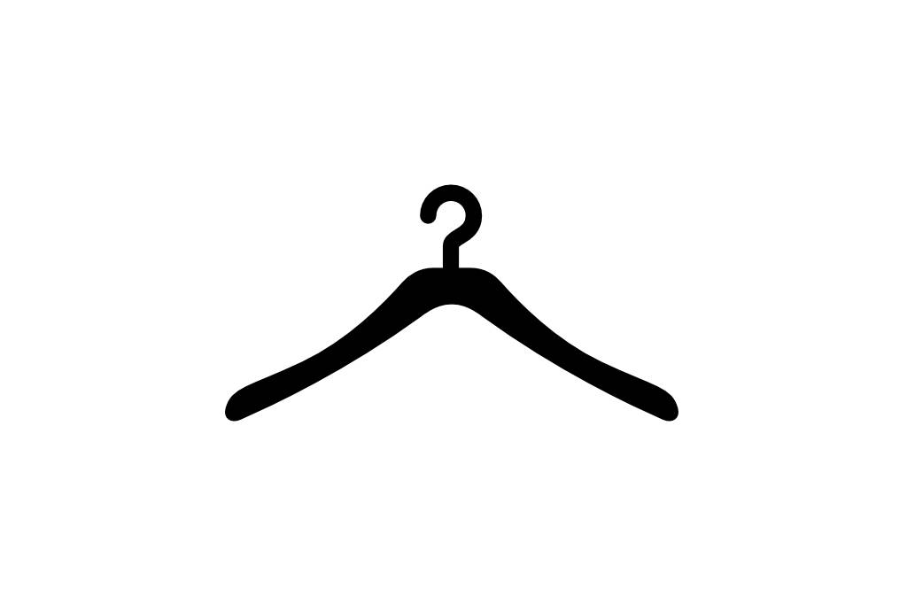 طرح وکتور clothes hanger