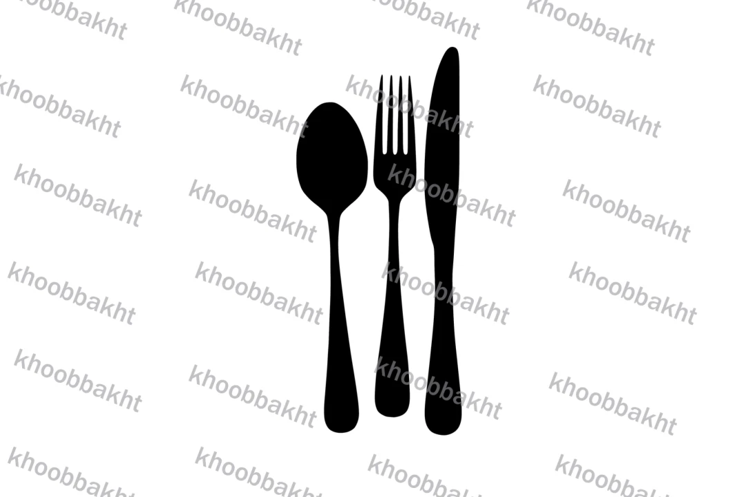 دانلود طرح وکتور قاشق و چنگال و چاقو جهت طراحی تراکت تبلیغاتی سالن غذاخوری