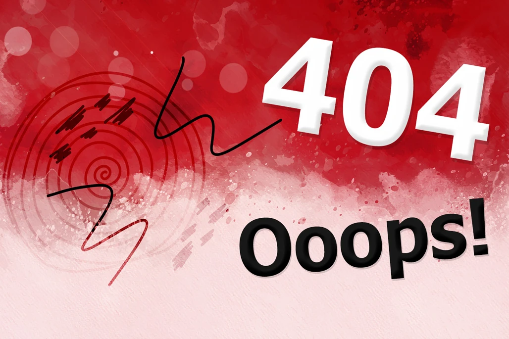 دانلود قالب 404 با رنگ قرمز و خیلی جذاب برای وب سایت