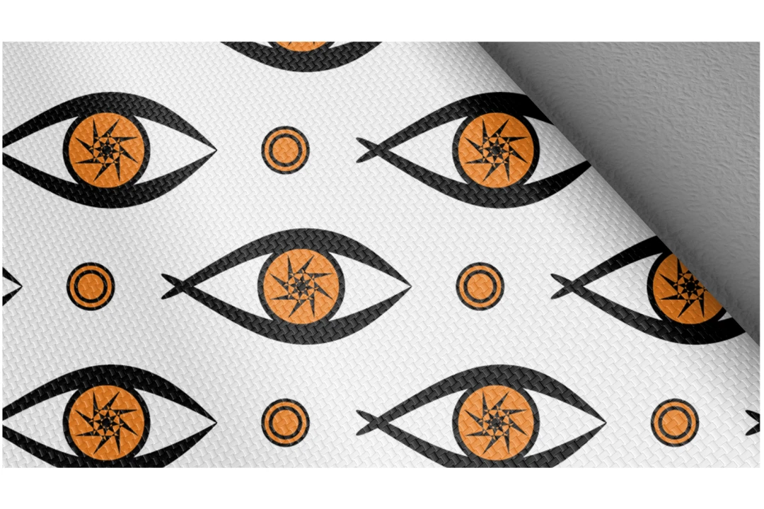 دانلود طرح وکتور پترن چشم مشکی و نارنجی جهت طراحی طراحان
