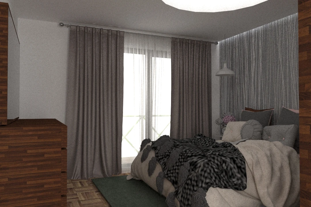 pattern bedroom