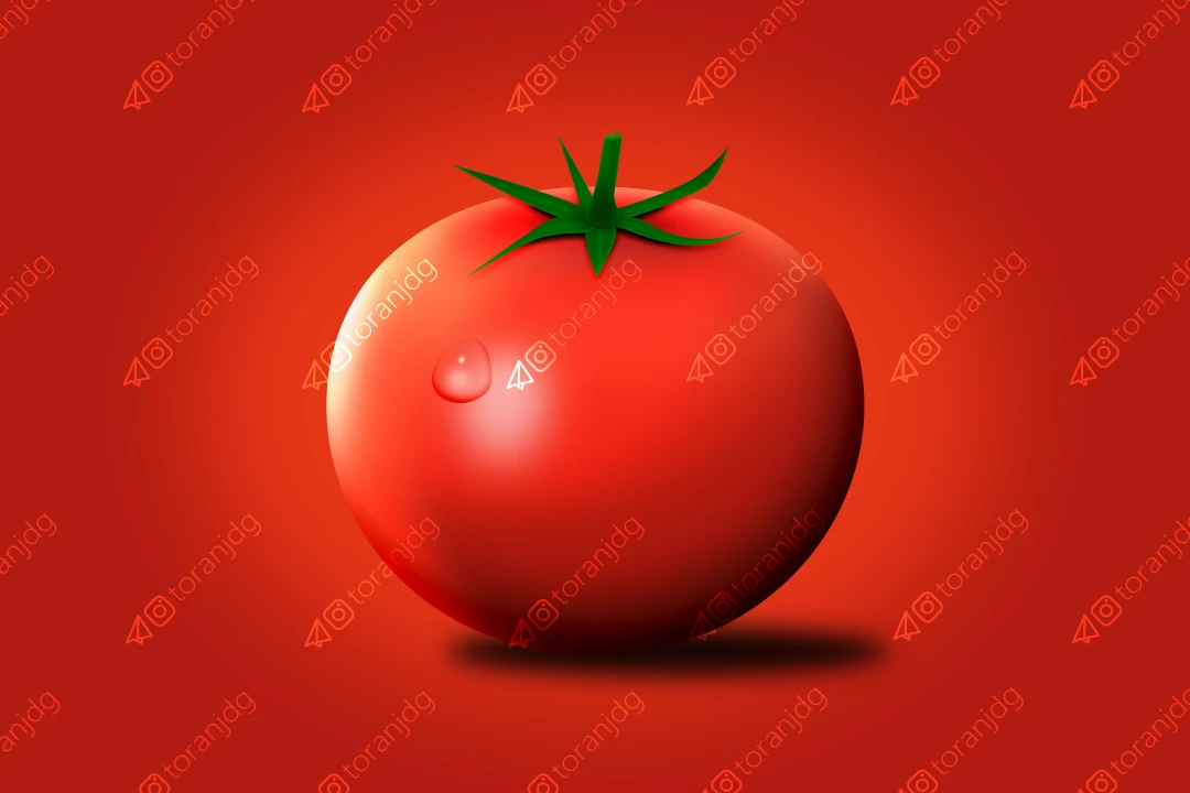 گوجه فرنگی لایه باز در فتوشاپ