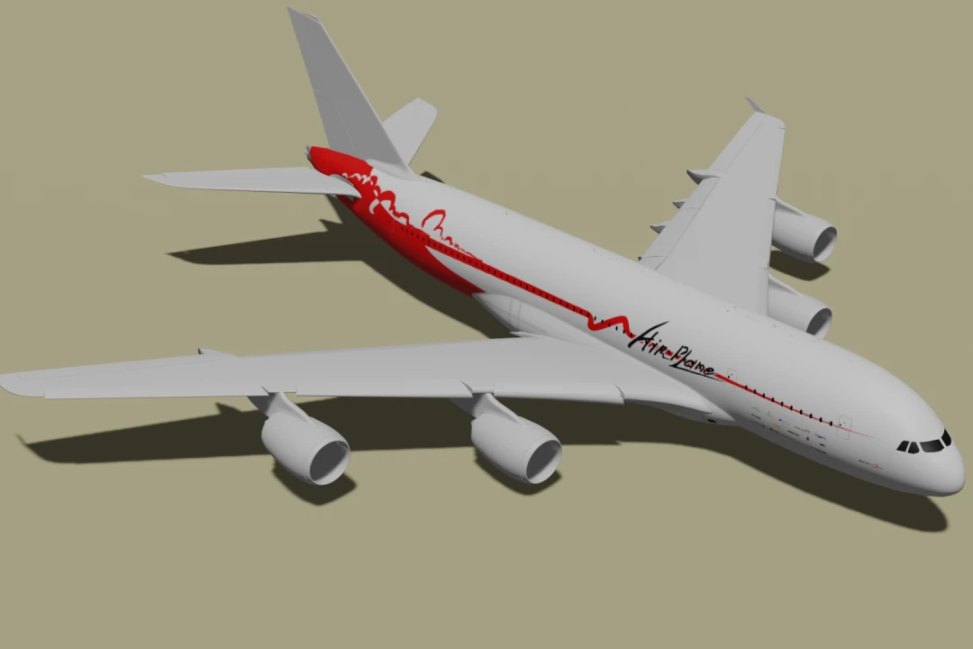 دانلود مدل هواپیما مسافربری سه بعدی