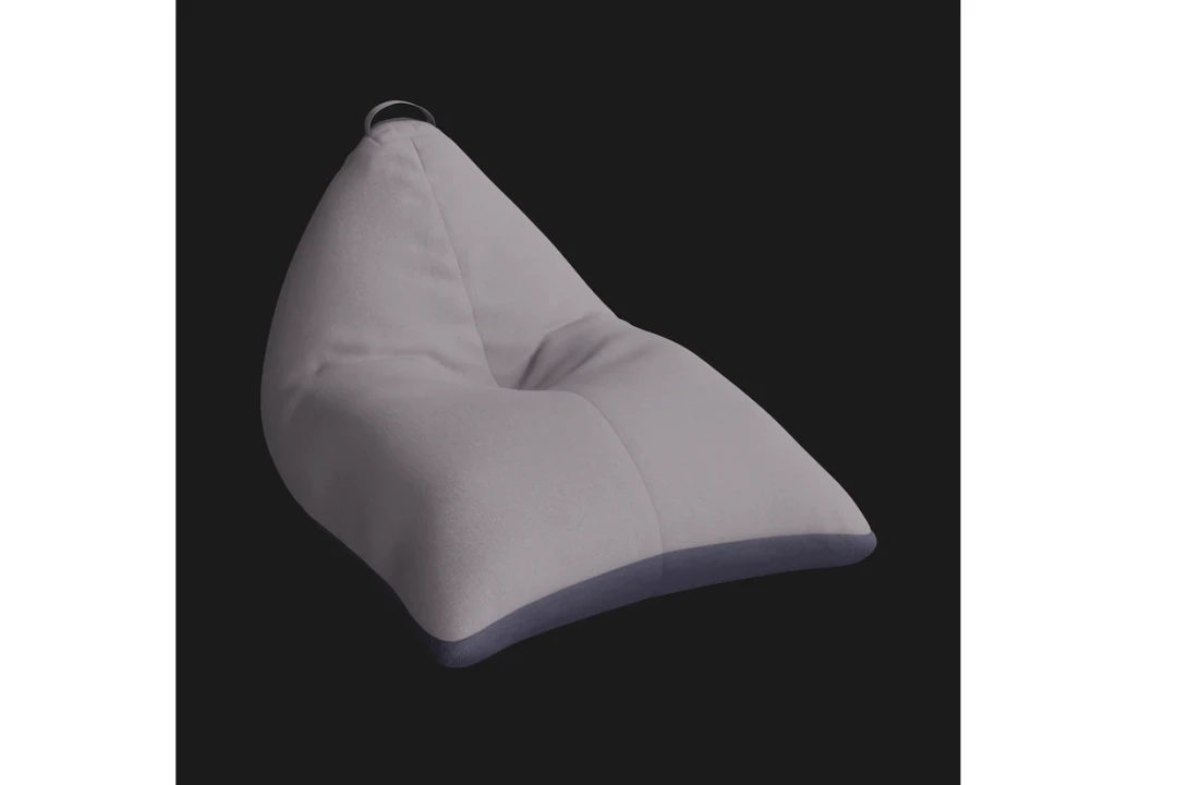 مدل 3 بعدی صندلی کیسه ای لوبیا
