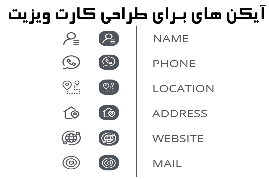 دانلود آیکن طراحی کارت ویزیت