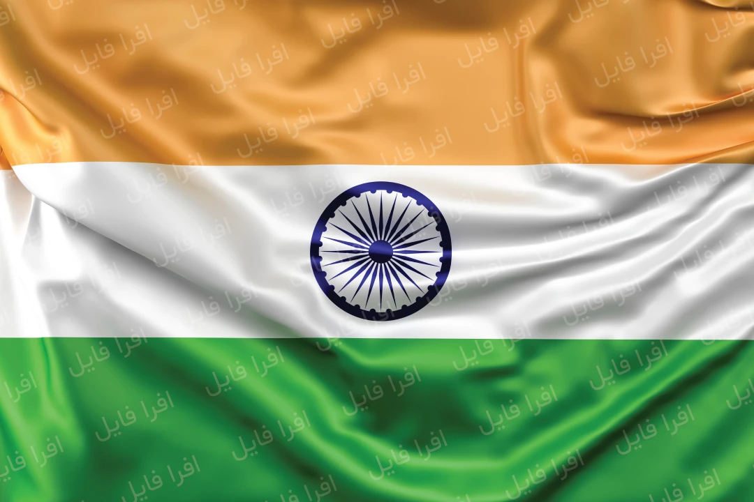 عکس با کیفیت از پرچم کشور هندوستان