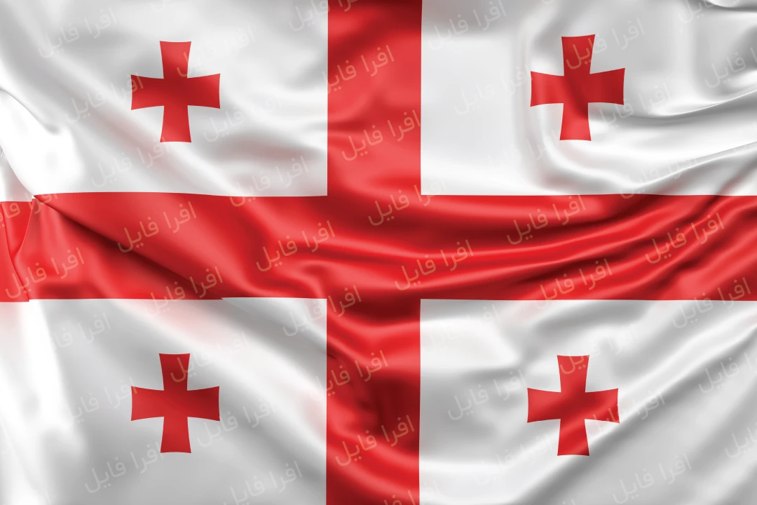 عکس با کیفیت از پرچم کشور گرجستان
