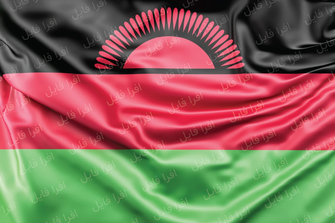 عکس با کیفیت از پرچم کشور مالاوی