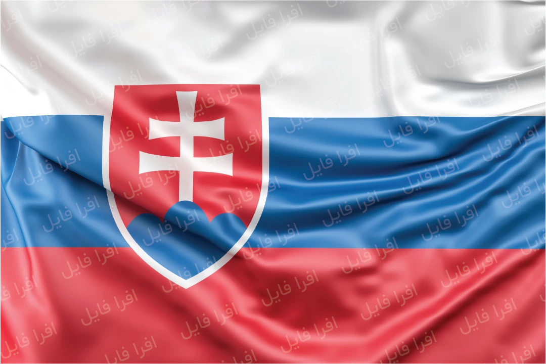 عکس با کیفیت از پرچم کشور اسلواکی