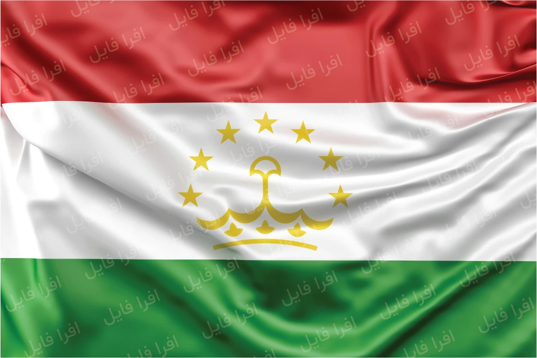 عکس با کیفیت از پرچم کشور تاجیکستان