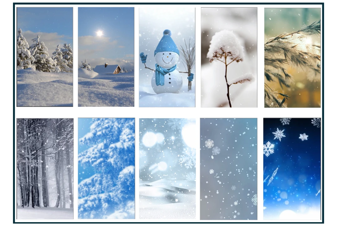 16ویدیو از زمستان و بارش برف با مناظر و چشم انداز زیبا برای تولیدمحتوا در اینستاگرام
