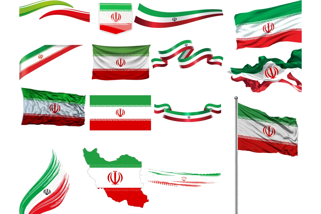 پک کامل عکس پرچم ایران Png