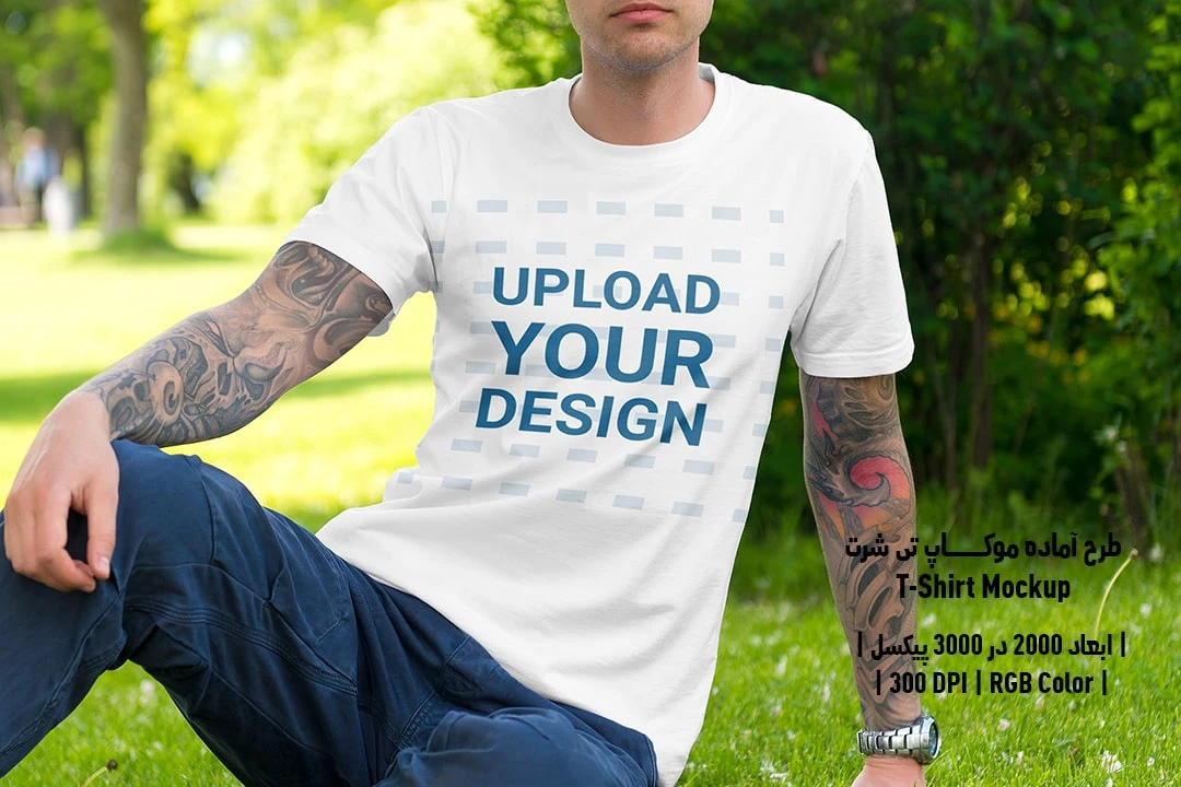 دانلود طرح آماده موکاپ تیشرت T-Shirts Mockup