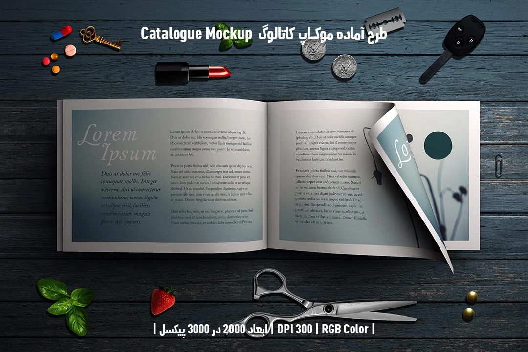 دانلود طرح آماده موکاپ کاتالوگ Catalog Mockup