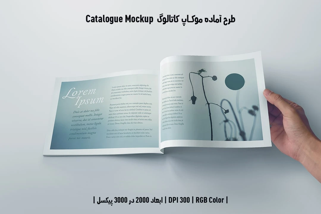 دانلود طرح آماده موکاپ کاتالوگ Catalog Mockup