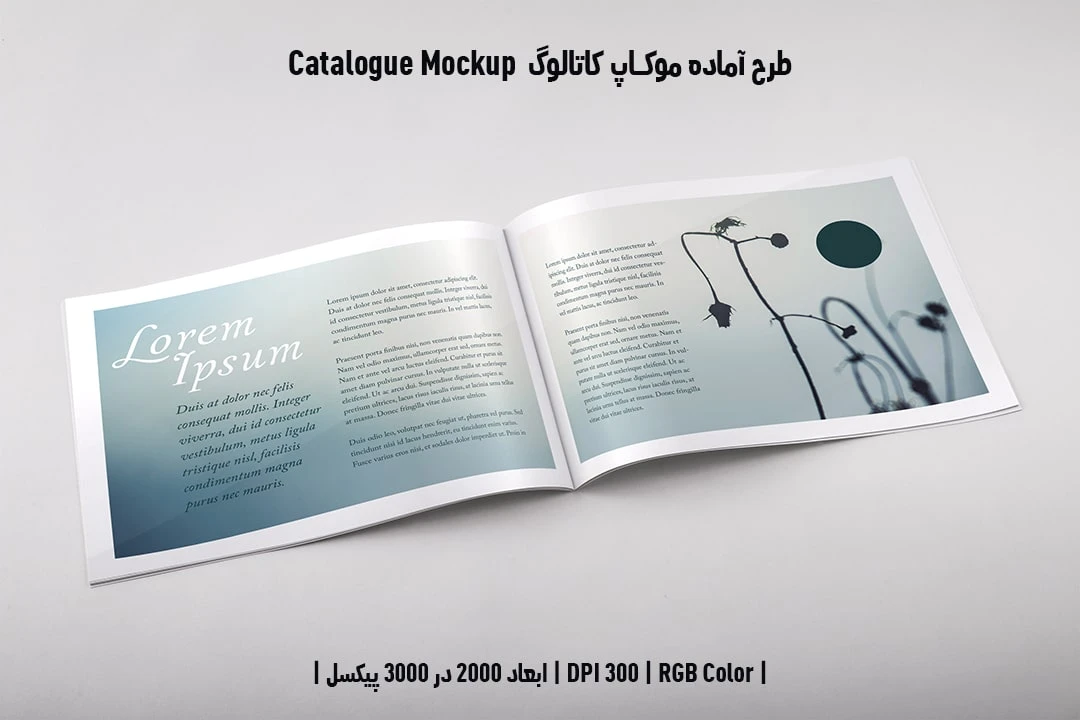 دانلود طرح آماده موکاپ کاتالوگ Catalog Mockup