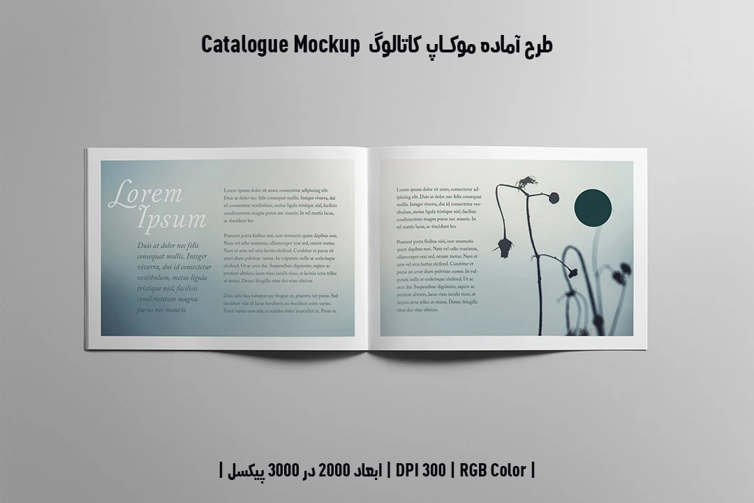 دانلود طرح آماده موکاپ کاتالوگ Catalog Mockup