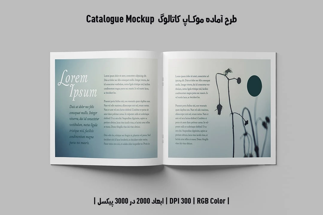 دانلود طرح آماده موکاپ کاتالوگ Catalog Mockup