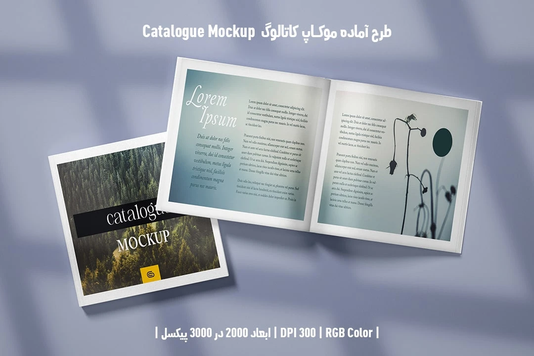 دانلود طرح آماده موکاپ کاتالوگ Catalog Mockup