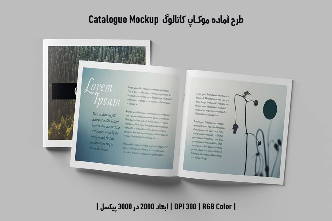 دانلود طرح آماده موکاپ کاتالوگ Catalog Mockup