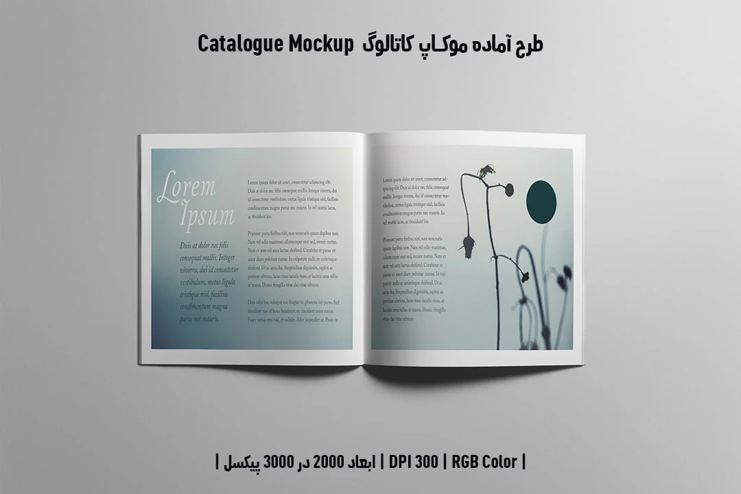 دانلود طرح آماده موکاپ کاتالوگ Catalog Mockup