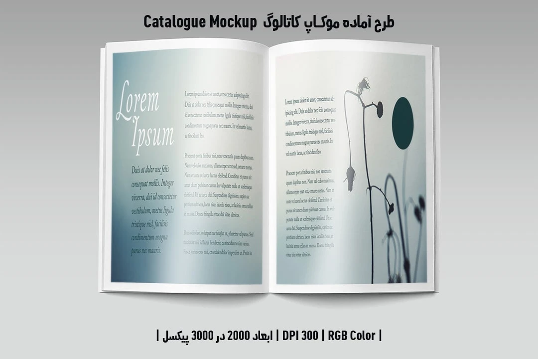 دانلود طرح آماده موکاپ کاتالوگ Catalog Mockup