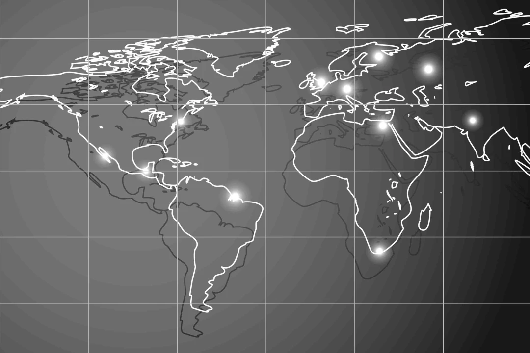 تصویر وکتور نقشه جهان