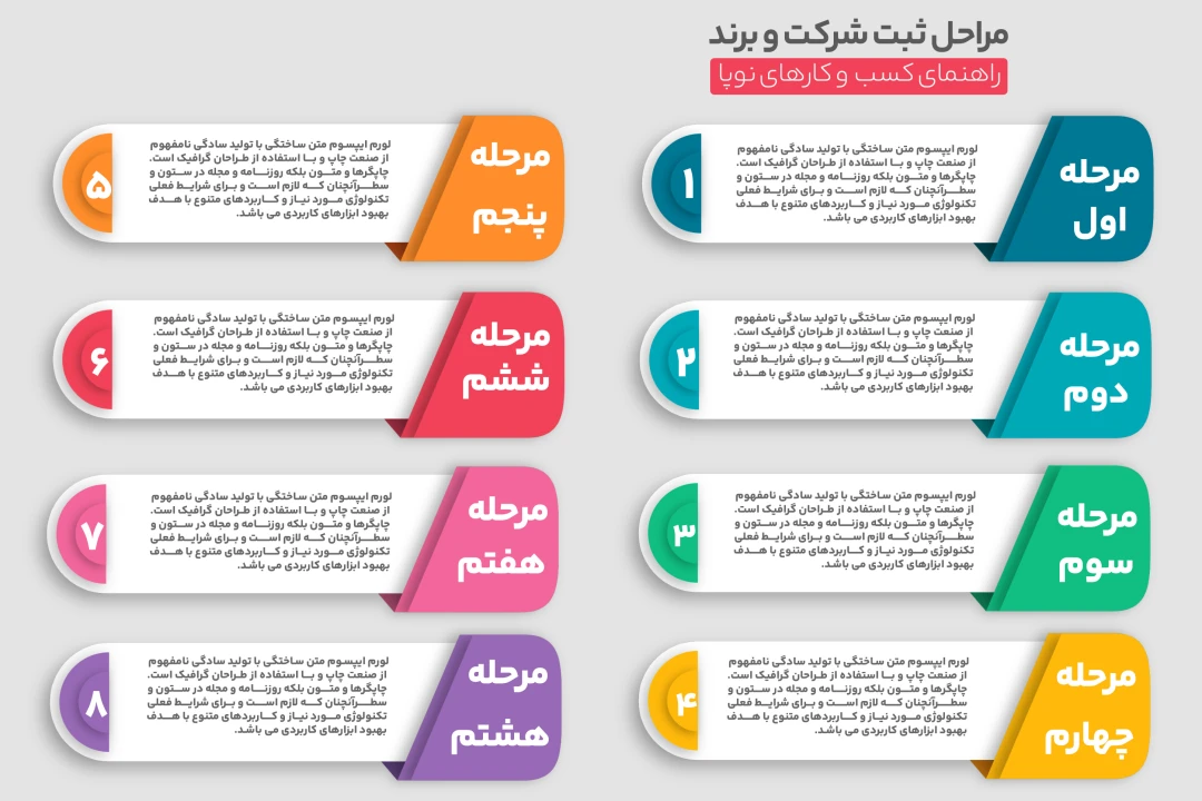 طرح اینفوگراف لایه باز psd