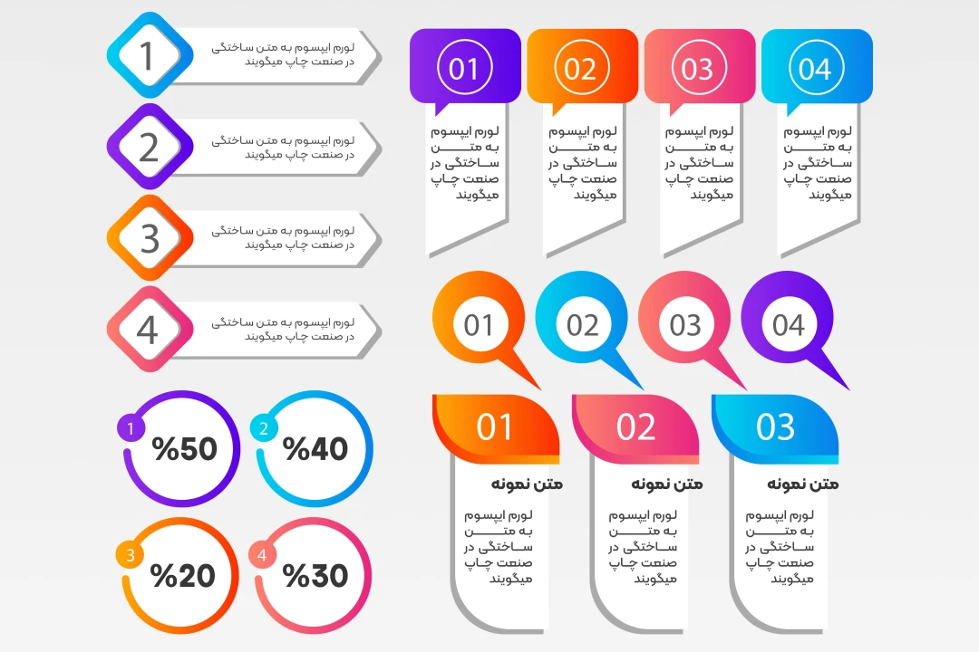 اینفوگرافیک همراه با فایل فتوشاپ و ایلاستریتور + png