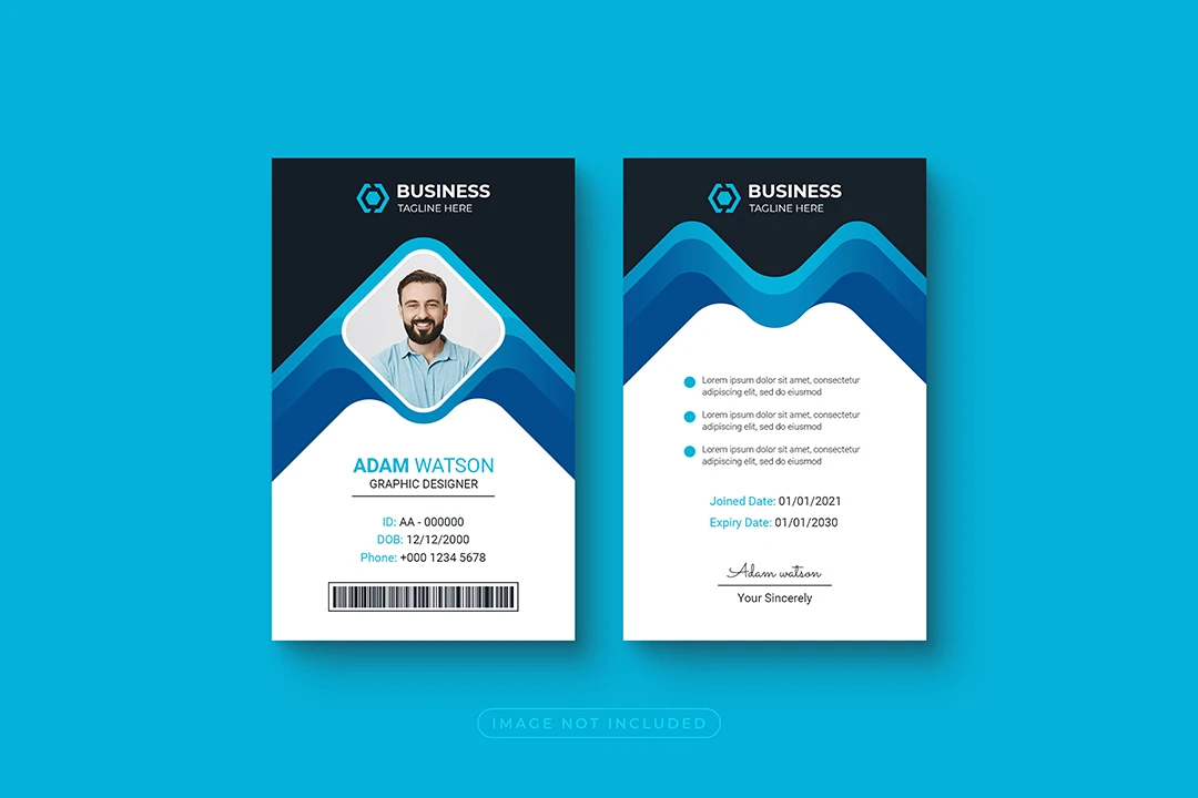 فایل لایه باز کارت شناسایی (ID CARD)