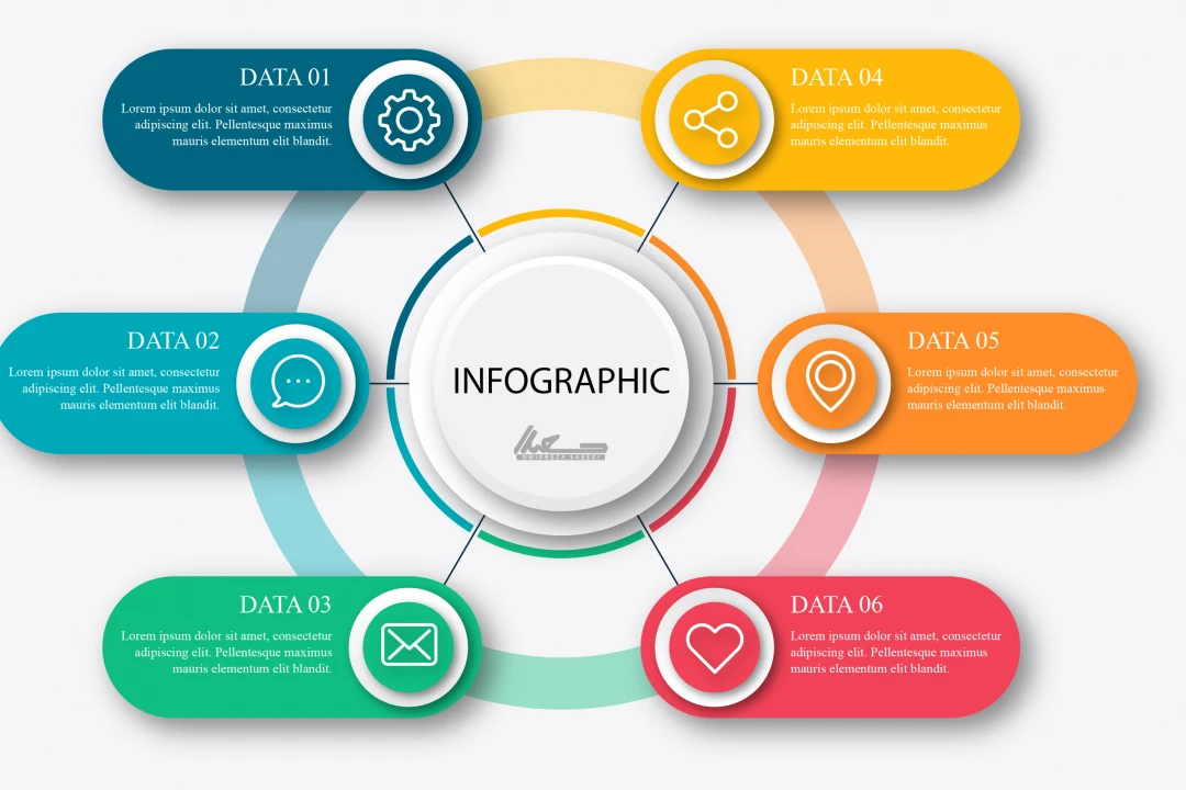 فایل لایه باز اینفوگرافیک کد 9009