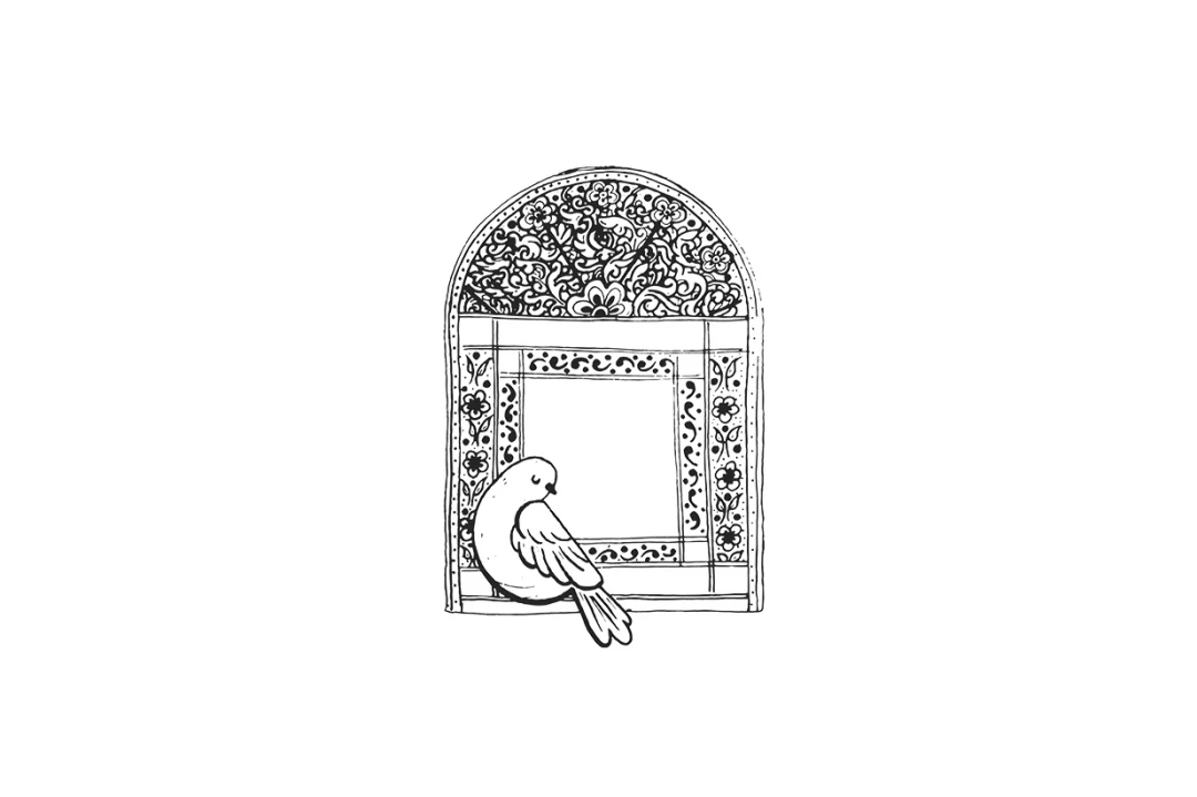 وکتور پرنده سوگوار