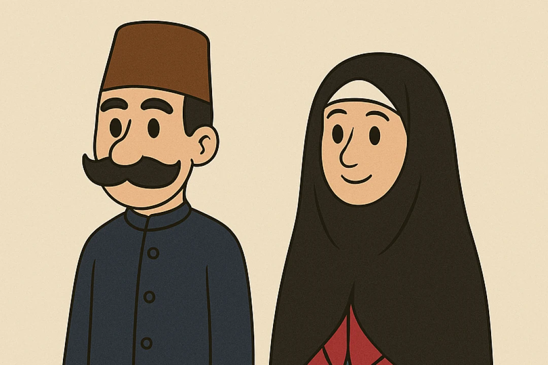 کاراکتر زن و مرد قاجاری
