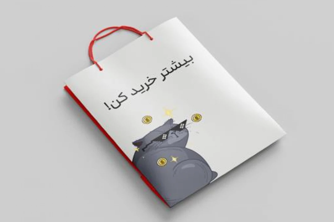 بگ کاغذی با طرح پیشی گنگ