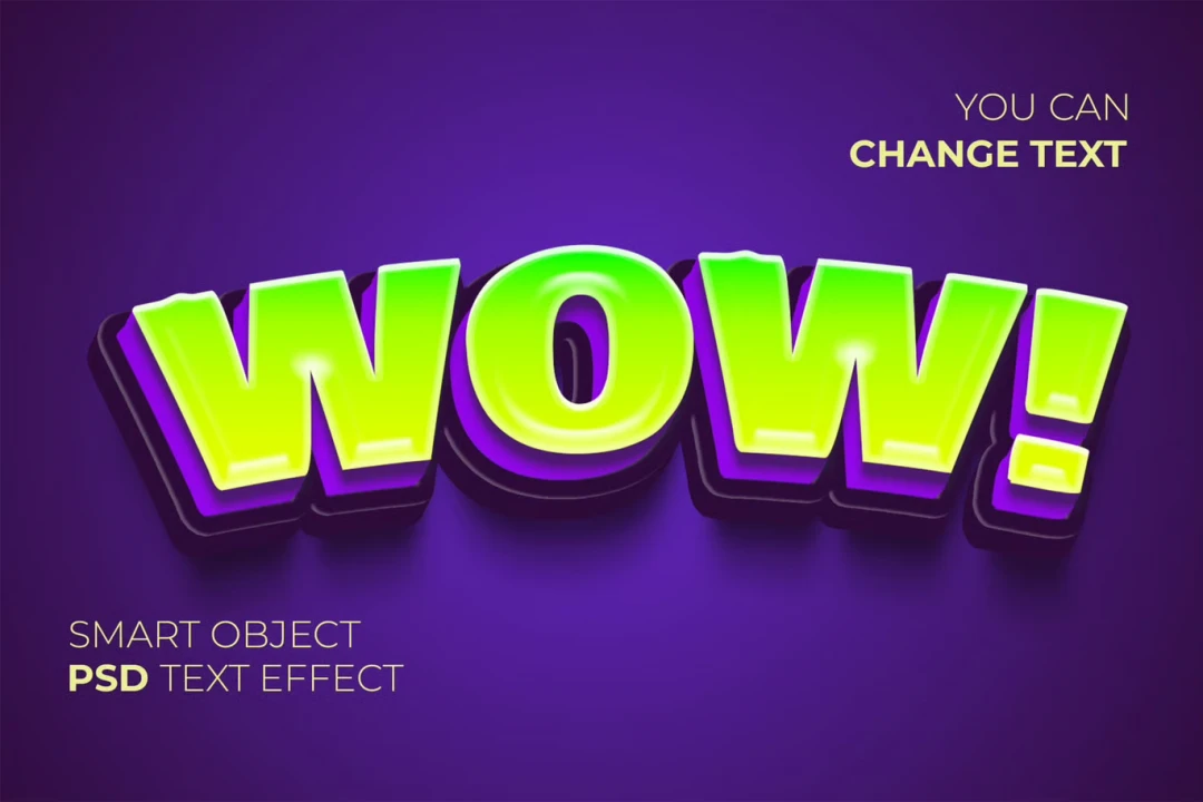 تکست استایل جذاب Wow
