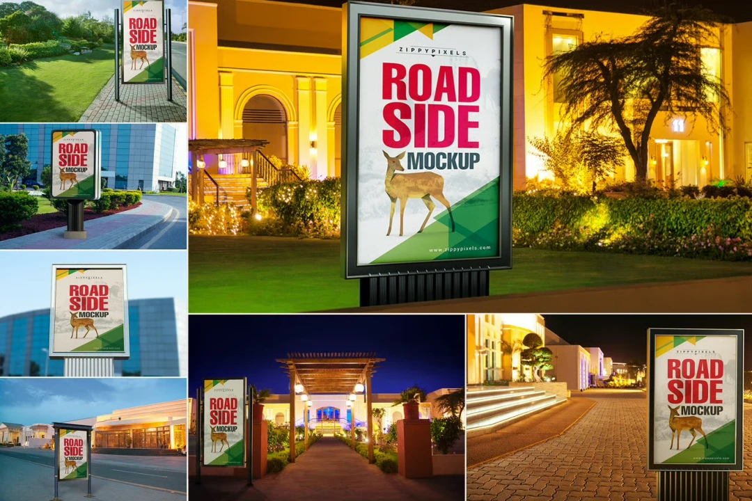 دانلود موکاپ لایه باز بیلبورد و تابلو تبلیغاتی