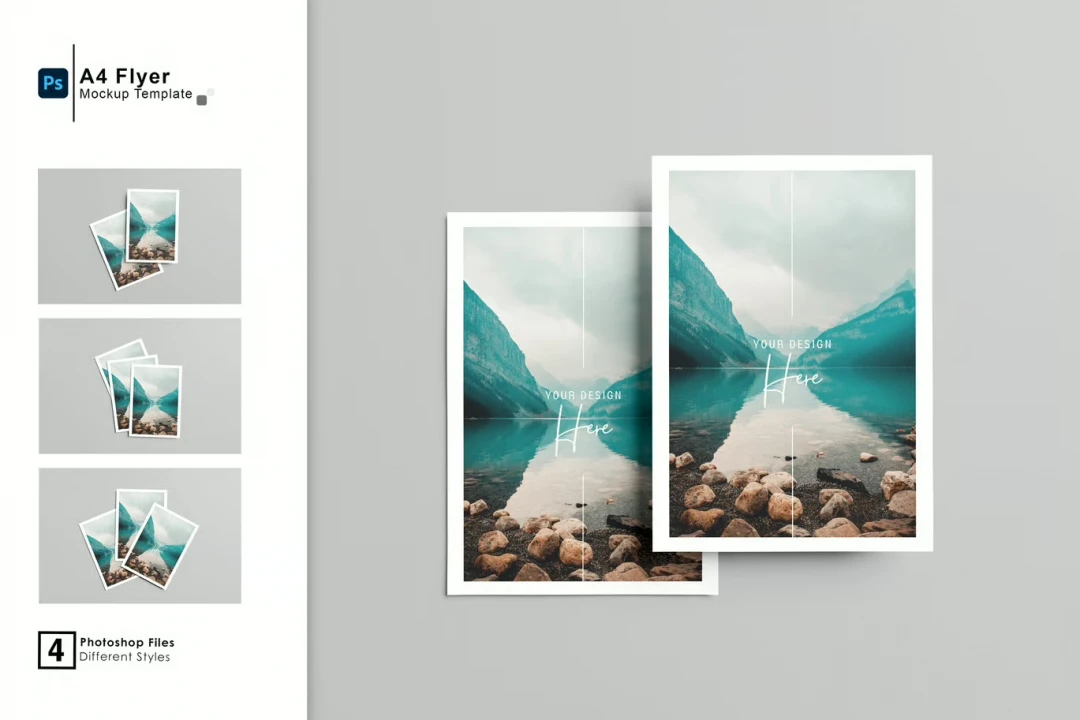 دانلود موکاپ لایه باز پوستر وفلایر