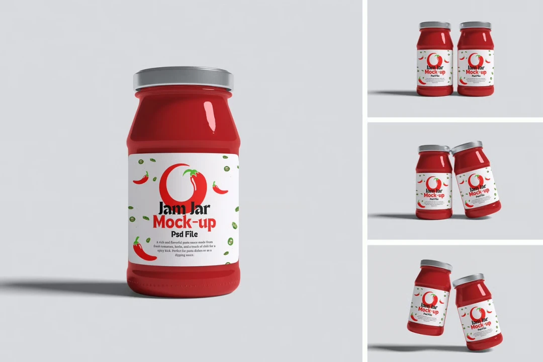 دانلود موکاپ لایه باز شیشه سس