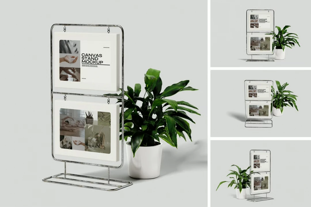 دانلود موکاپ لایه باز استند ایستاده