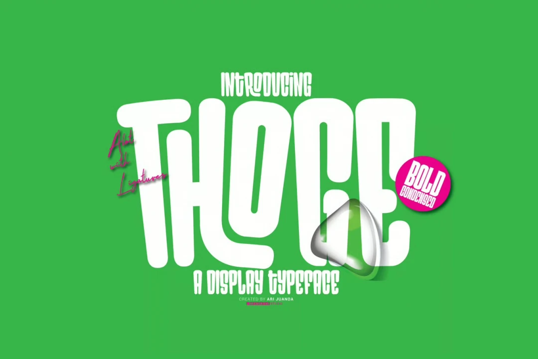 فونت thoge مناسب طراحی و لوگو تایپ