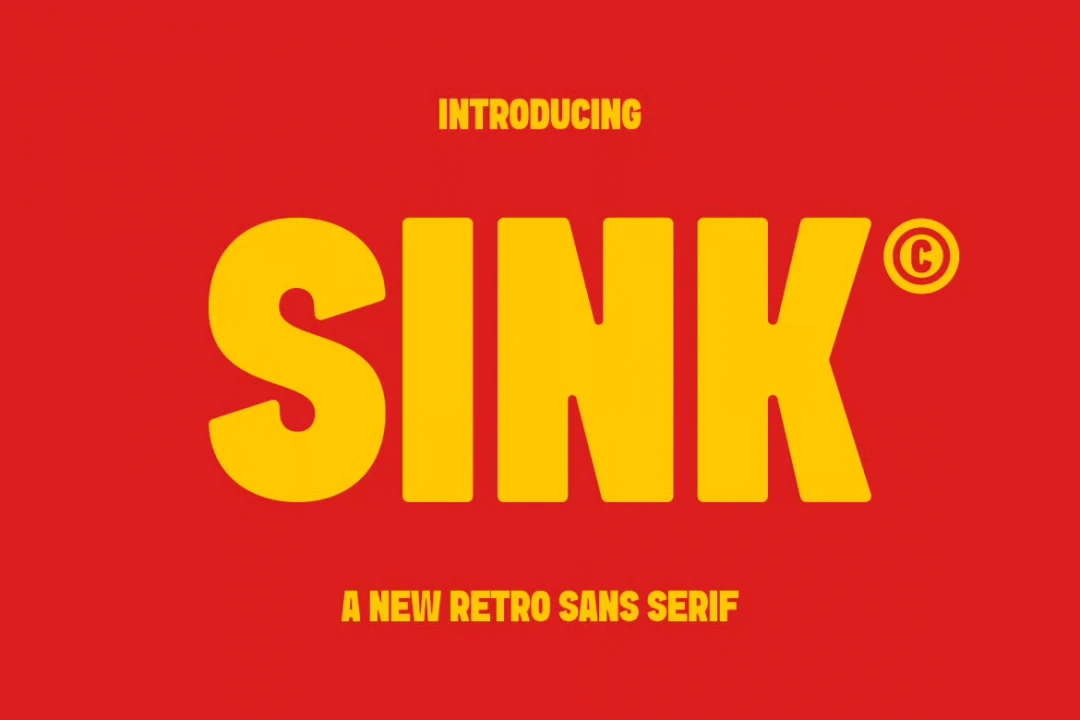 دانلود فونت Sink مناسب تیتر و طراحی پوستر