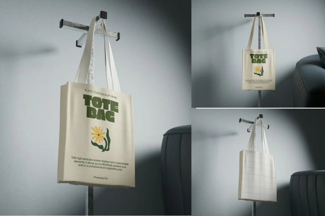 دانلود موکاپ لایه باز کیف دستی