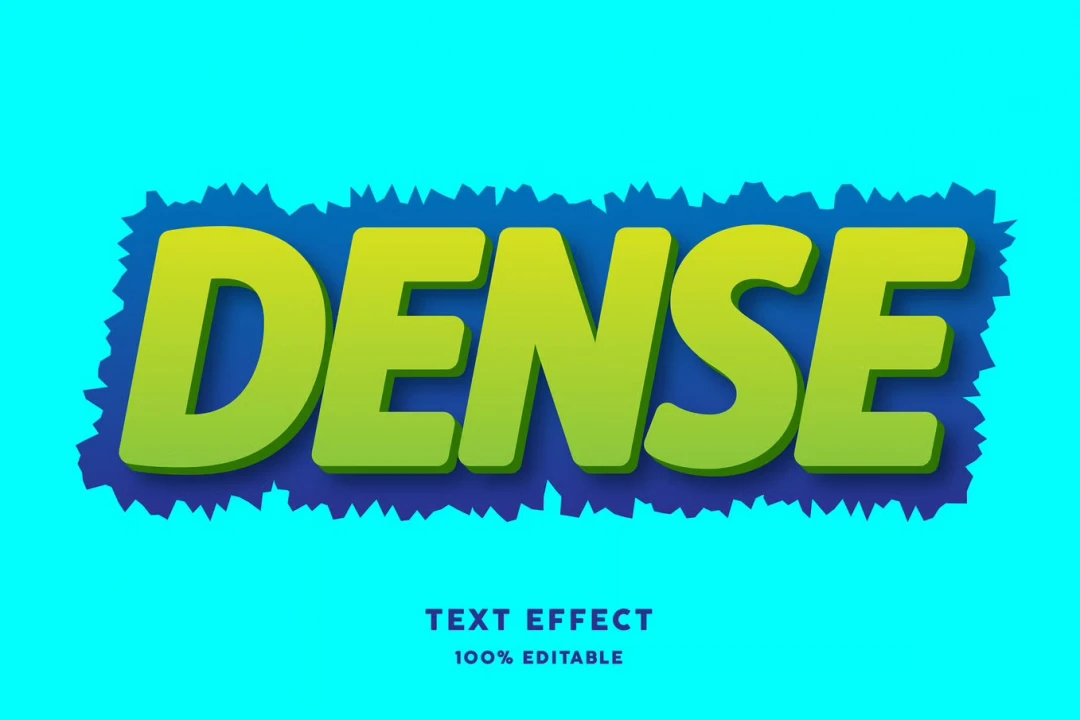 دانلود تکست استایل سه بعدی DENSE