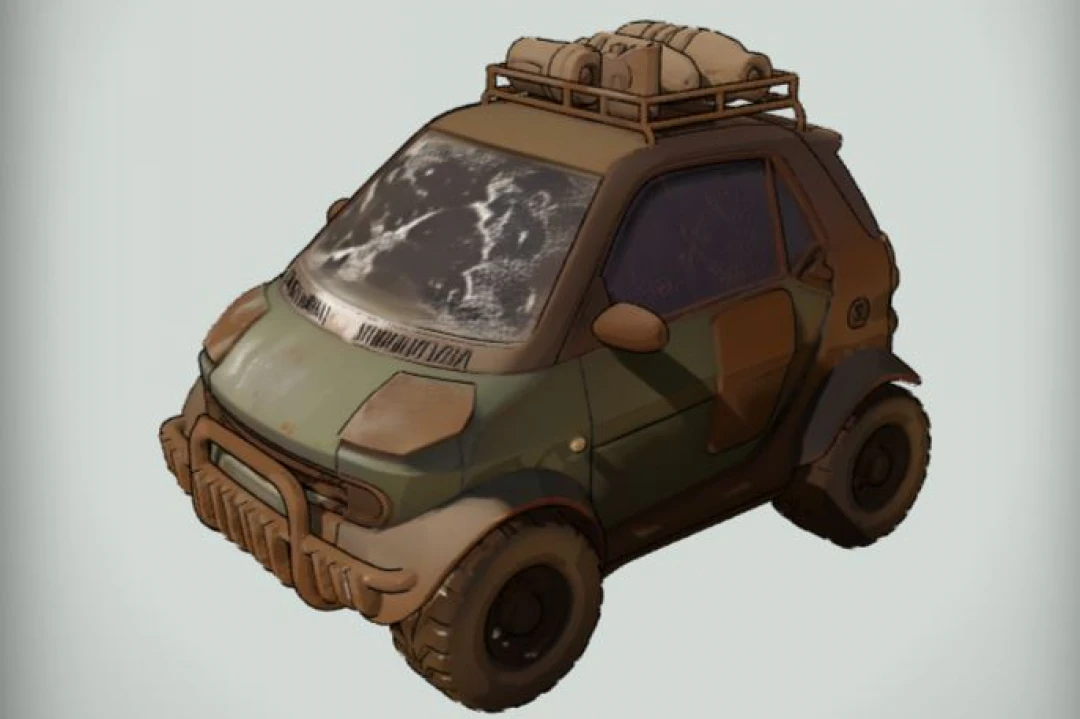 ماشین کوچولو کثیف