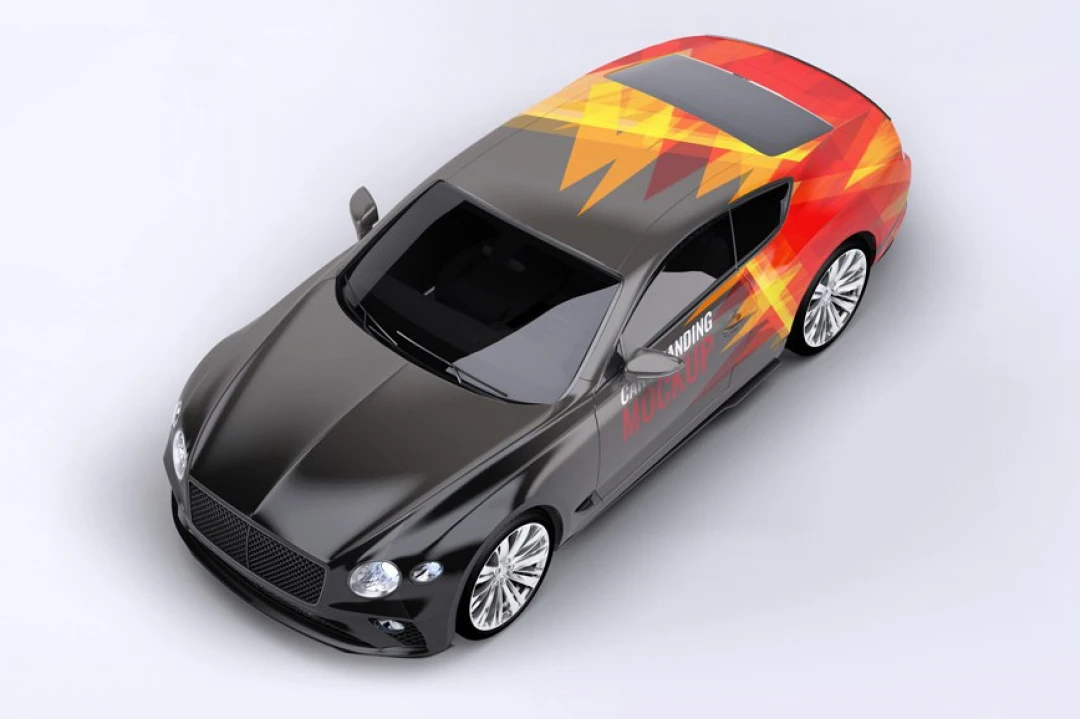 موکاپ خودرو بنتلی (برندینگ خودرو)